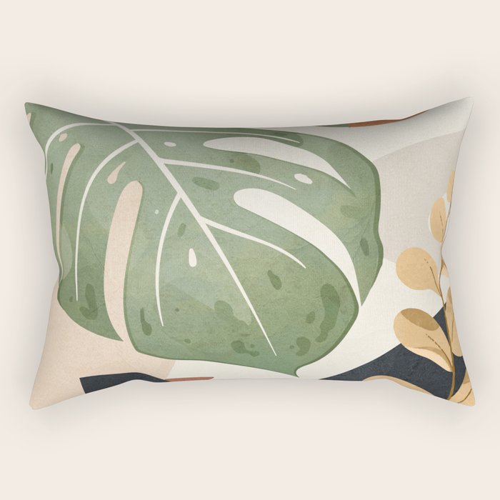 Branches and Leaves in an Abstraction 01 Rectangular Pillow Gallery Image 2