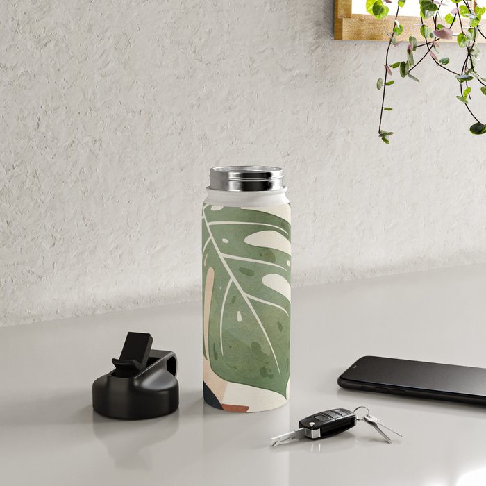 Branches and Leaves in an Abstraction 01 Water Bottle Gallery Image 4