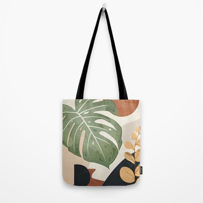 Branches and Leaves in an Abstraction 01 Tote Bag Gallery Image 2