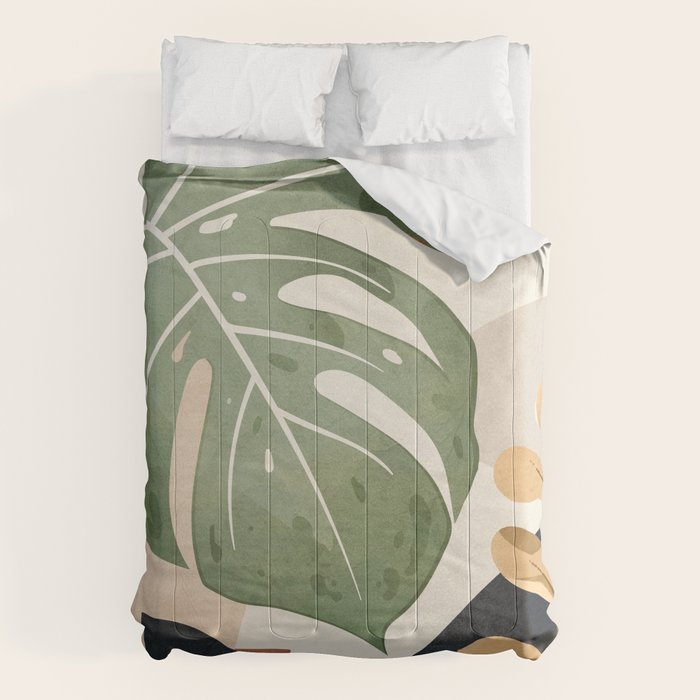 Branches and Leaves in an Abstraction 01 Comforter Gallery Image 6