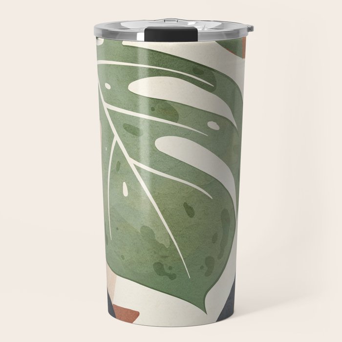 Branches and Leaves in an Abstraction 01 Travel Mug Gallery Image 1