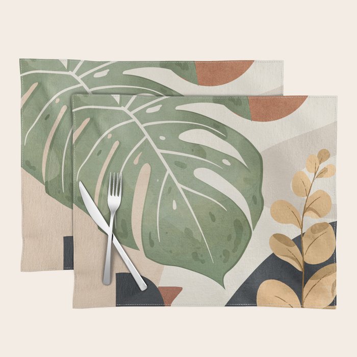 Branches and Leaves in an Abstraction 01 Placemat Gallery Image 1