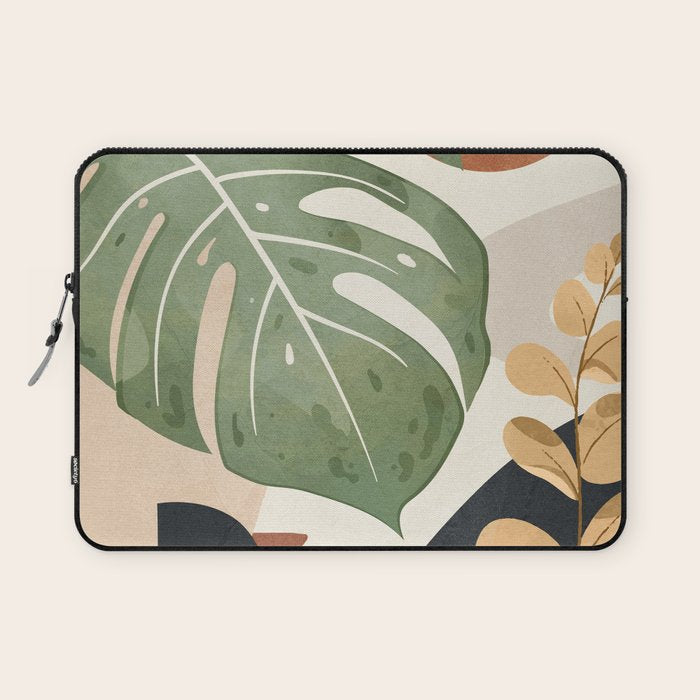 Branches and Leaves in an Abstraction 01 Laptop Sleeve Gallery Image 1