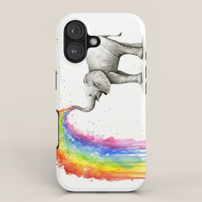 Rainbow Baby Elephant iPhone Case Gallery Image 1