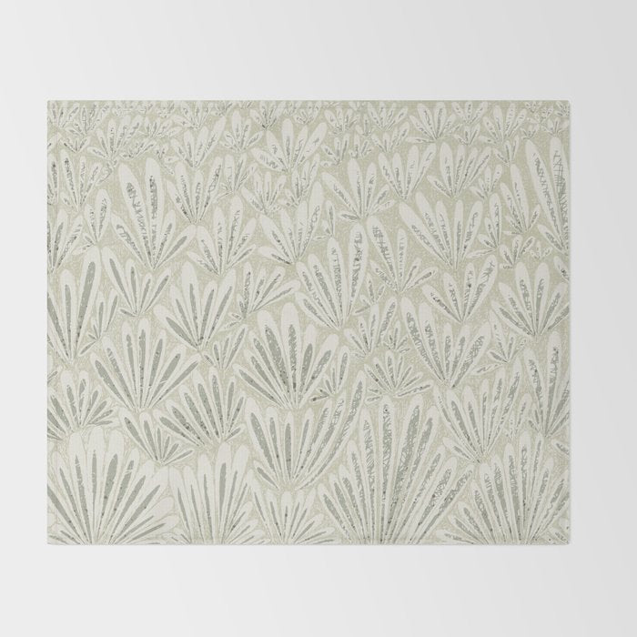 calming essentials meadow chalky sage Throw Blanket Gallery Image 2