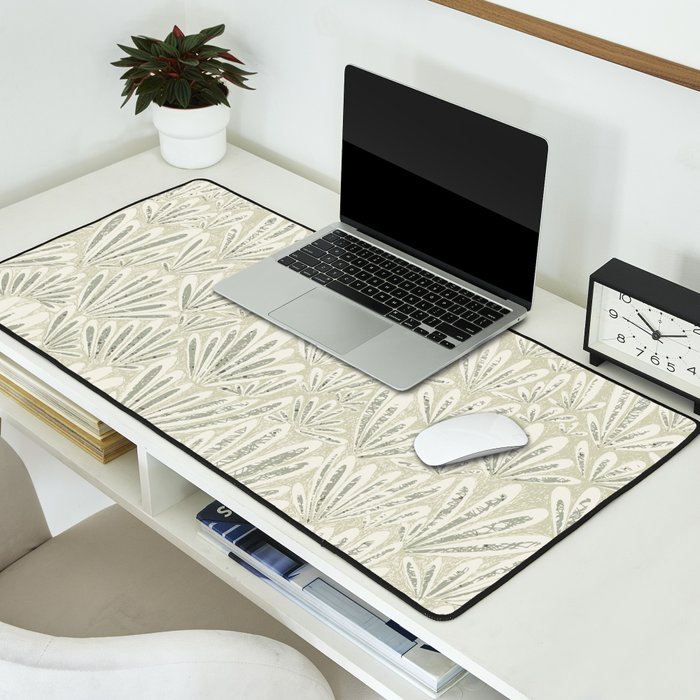 calming essentials meadow chalky sage Desk Mat Gallery Image 2