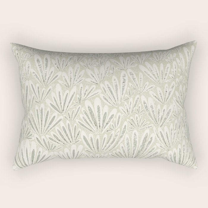calming essentials meadow chalky sage Rectangular Pillow Gallery Image 2