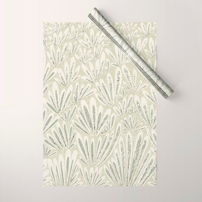 calming essentials meadow chalky sage Wrapping Paper Gallery Image 1