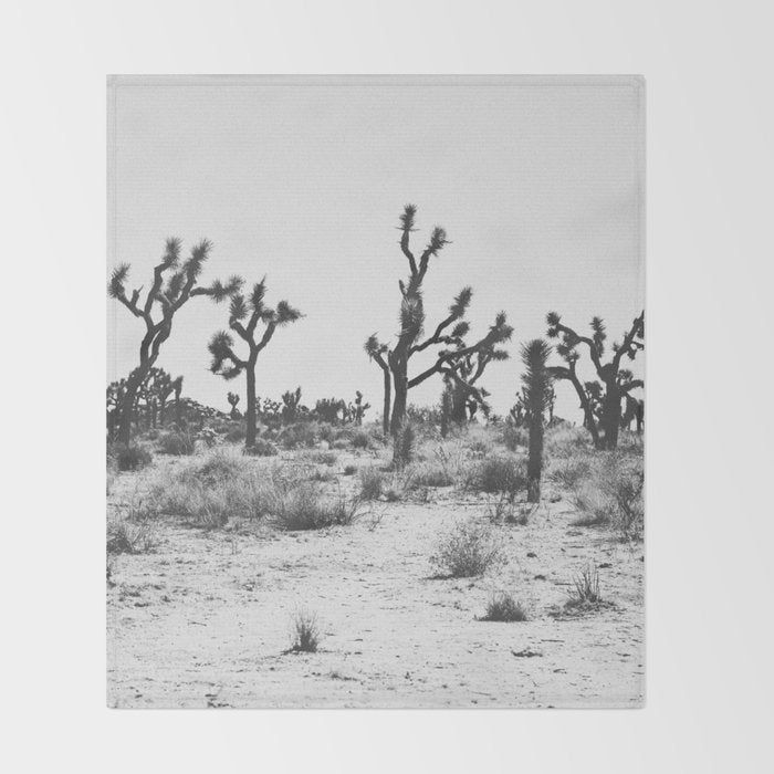 JOSHUA TREE IX / California Desert Throw Blanket Gallery Image 2