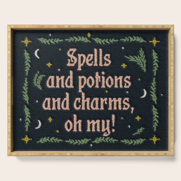 Spells and Potions and Charms Serving Tray Gallery Image 1