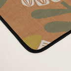 Retro Floral Burnt Orange - Mid Century Modern Daisy Desk Mat Gallery Image 4