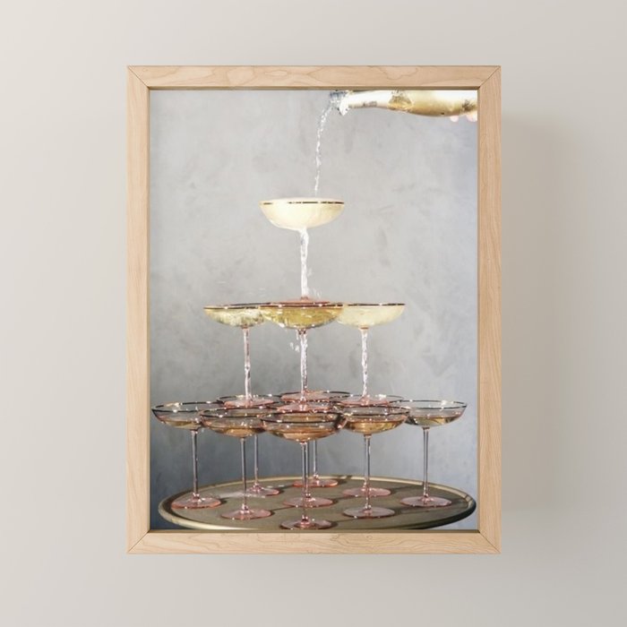 champagne supernova Mini Art Print Gallery Image 1