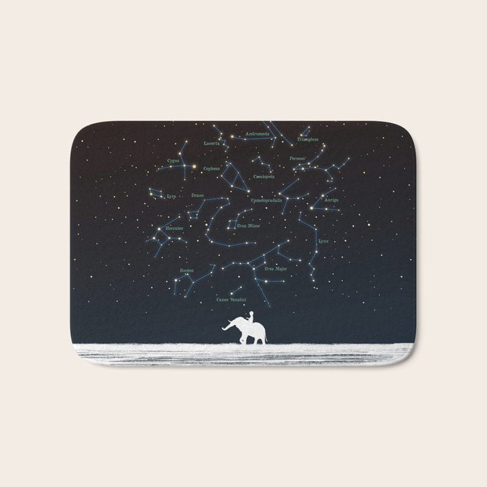 Falling star constellation Bath Mat Gallery Image 1