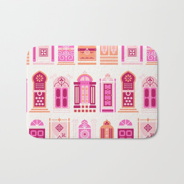 Moroccan Doors - Peach Palette Bath Mat Gallery Image 1