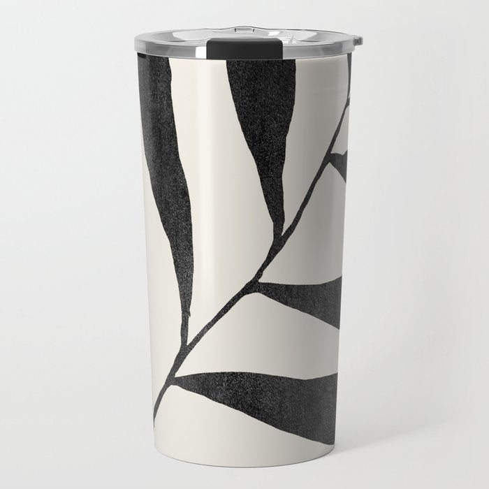 Minimal Abstract Art Plant 26 Travel Mug Gallery Image 1