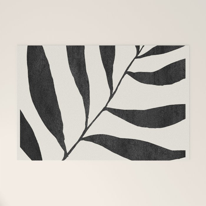 Minimal Abstract Art Plant 26 Welcome Mat Gallery Image 1