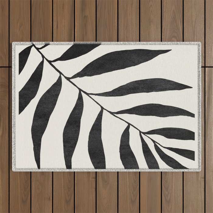 Minimal Abstract Art Plant 26 Outdoor Rug Gallery Image 1