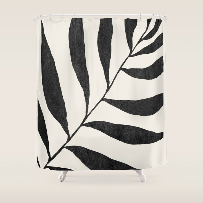 Minimal Abstract Art Plant 26 Shower Curtain Gallery Image 1
