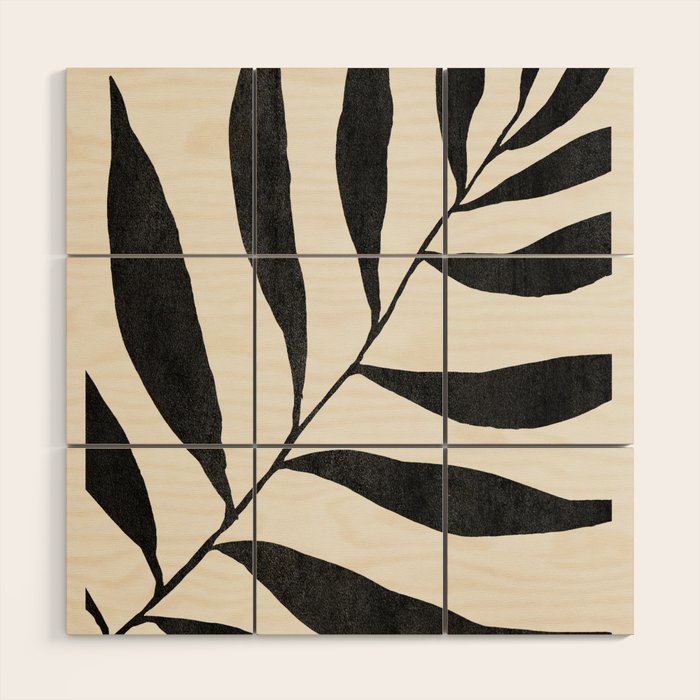 Minimal Abstract Art Plant 26 Wood Wall Art Gallery Image 1
