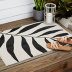 Minimal Abstract Art Plant 26 Outdoor Rug Gallery Image 2