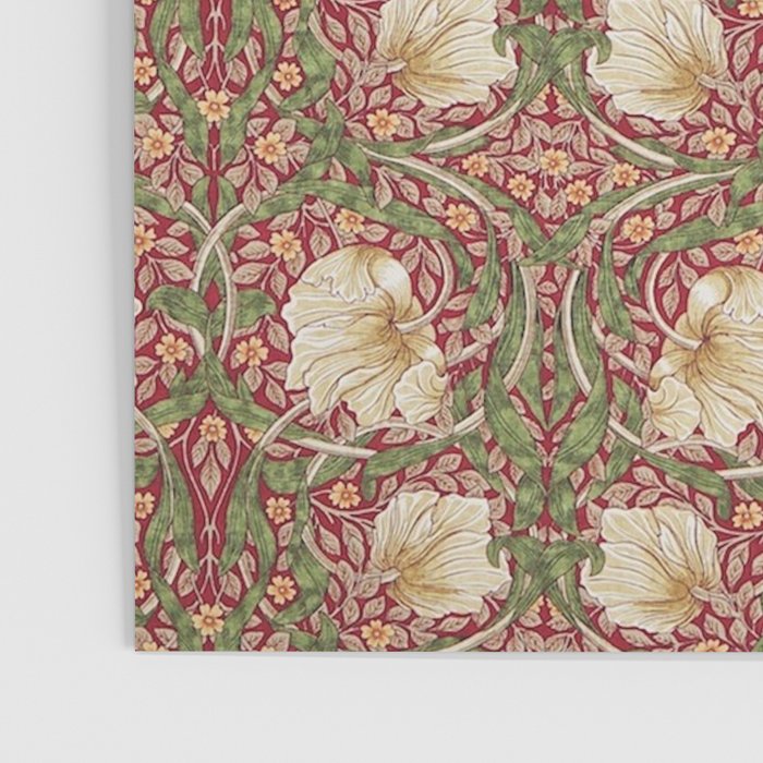 William Morris Vintage Pimpernel Red Thyme Poster Gallery Image 3