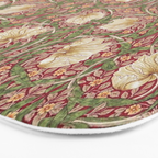 William Morris Vintage Pimpernel Red Thyme Bath Mat Gallery Image 3