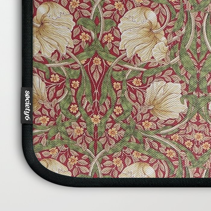 William Morris Vintage Pimpernel Red Thyme Laptop Sleeve Gallery Image 3