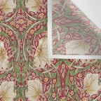 William Morris Vintage Pimpernel Red Thyme Wall Tapestry Gallery Image 3