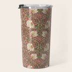 William Morris Vintage Pimpernel Red Thyme Travel Mug Gallery Image 3