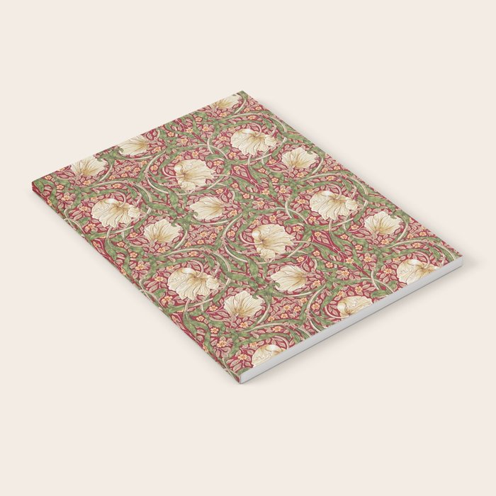 William Morris Vintage Pimpernel Red Thyme Notebook Gallery Image 2