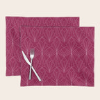 Art Deco in Raspberry Pink Placemat Gallery Image 1