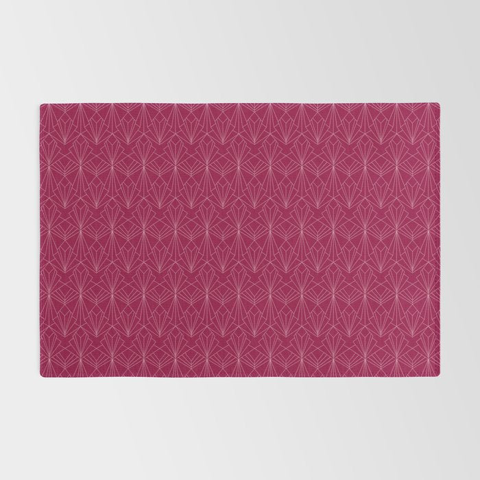 Art Deco in Raspberry Pink Rug Gallery Image 2