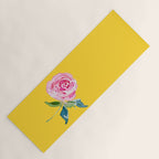 Watercolor Rose Yoga Mat Gallery Image 1