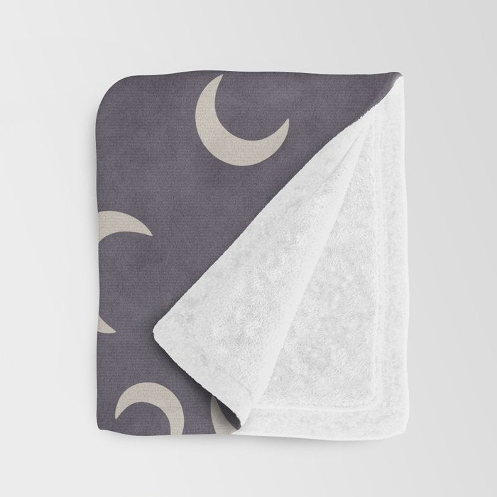 Moonlight Concrete Throw Blanket Gallery Image 3