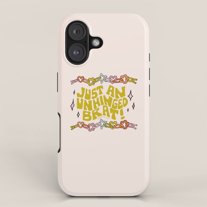 Just An Unhinged Brat iPhone Case Gallery Image 1