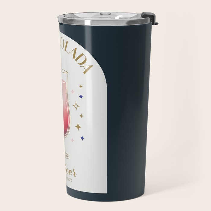 Pina Colada Cocktail Zodiac Sign Travel Mug Gallery Image 2