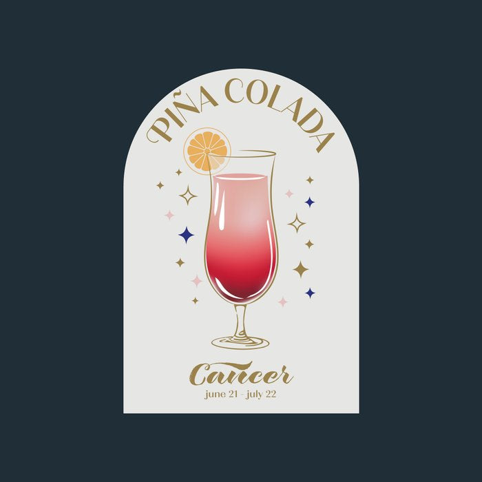 Pina Colada Cocktail Zodiac Sign Coffee Mug Gallery Image 2