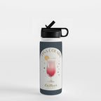 Pina Colada Cocktail Zodiac Sign Water Bottle Gallery Image 1