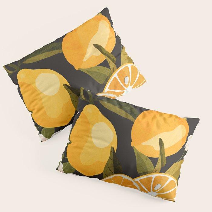 Lemons Botanical Art 1 Pillow Sham Gallery Image 3