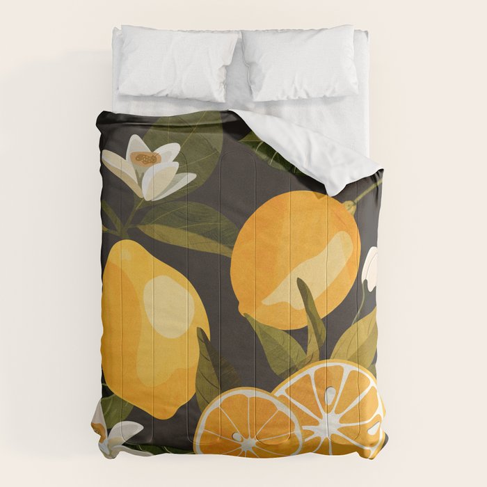 Lemons Botanical Art 1 Comforter Gallery Image 6