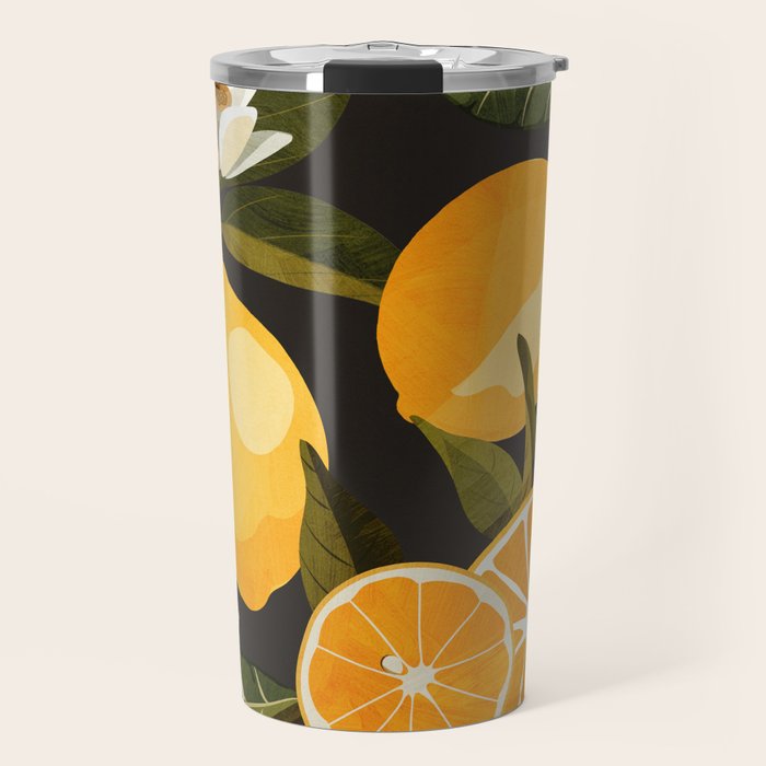 Lemons Botanical Art 1 Travel Mug Gallery Image 1