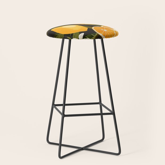 Lemons Botanical Art 1 Stool Gallery Image 1