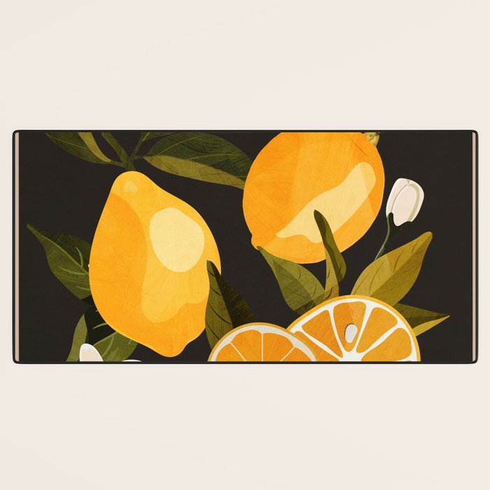 Lemons Botanical Art 1 Desk Mat Gallery Image 3