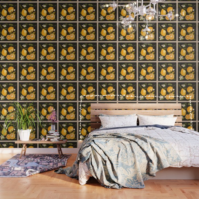Lemons Botanical Art 1 Wallpaper Gallery Image 3