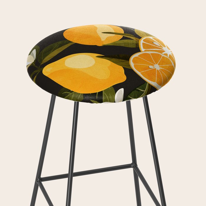 Lemons Botanical Art 1 Stool Gallery Image 2