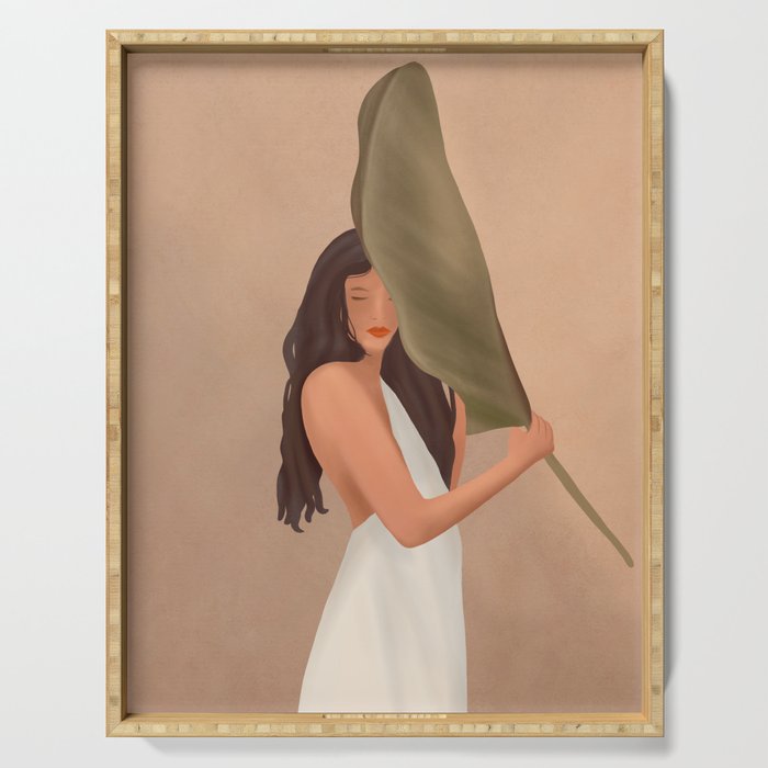 Shade of a Leaf Serving Tray Gallery Image 1