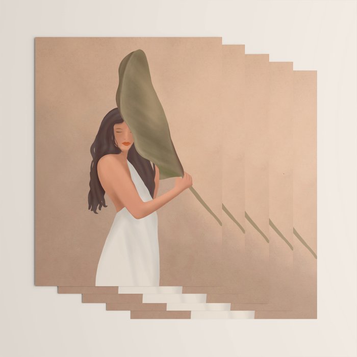 Shade of a Leaf Wrapping Paper Gallery Image 3
