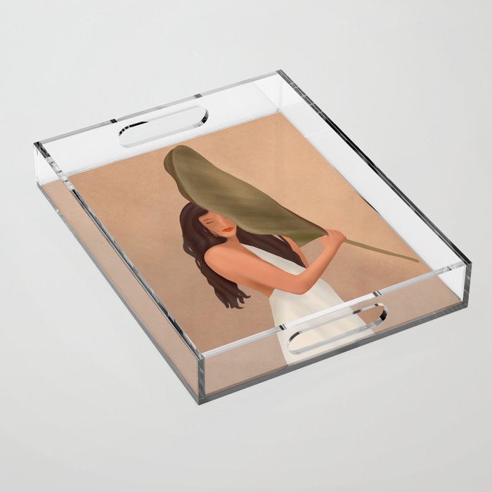 Shade of a Leaf Acrylic Tray Gallery Image 1
