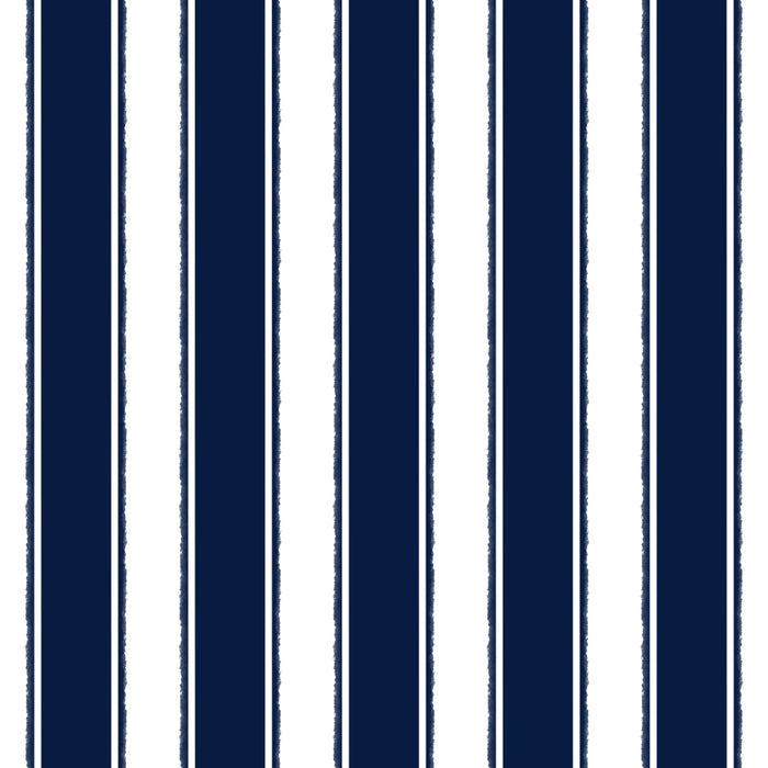 Nautical Navy Blue and White Rough Stripes Vertical Pattern Coffee Mug Gallery Image 2
