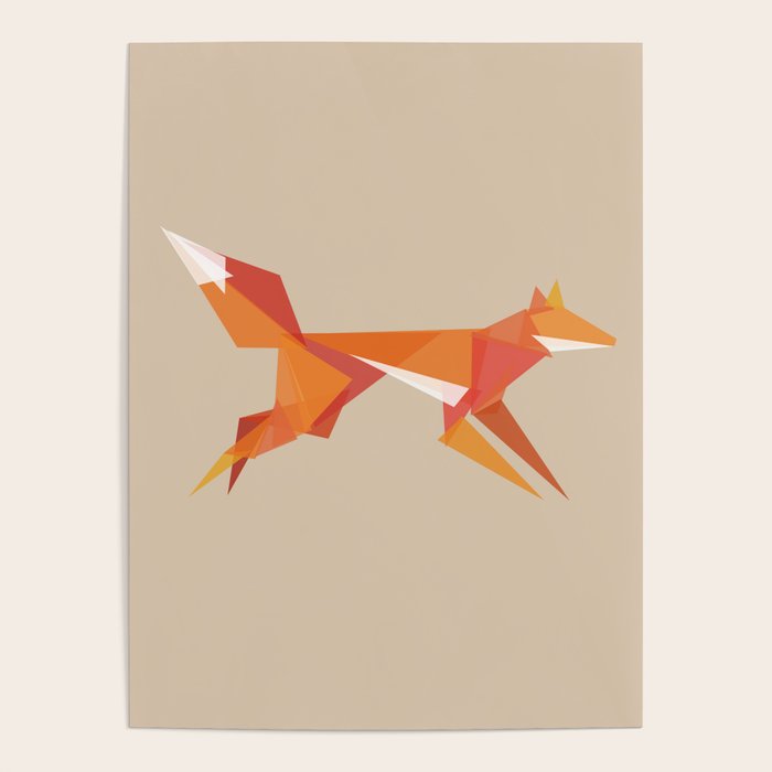 Fractal geometric fox Poster Gallery Image 4